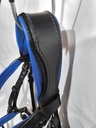 Bridon artisanal noir et bleu roi