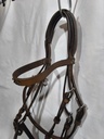 Bridon artisanal marron strass muserolle allemande