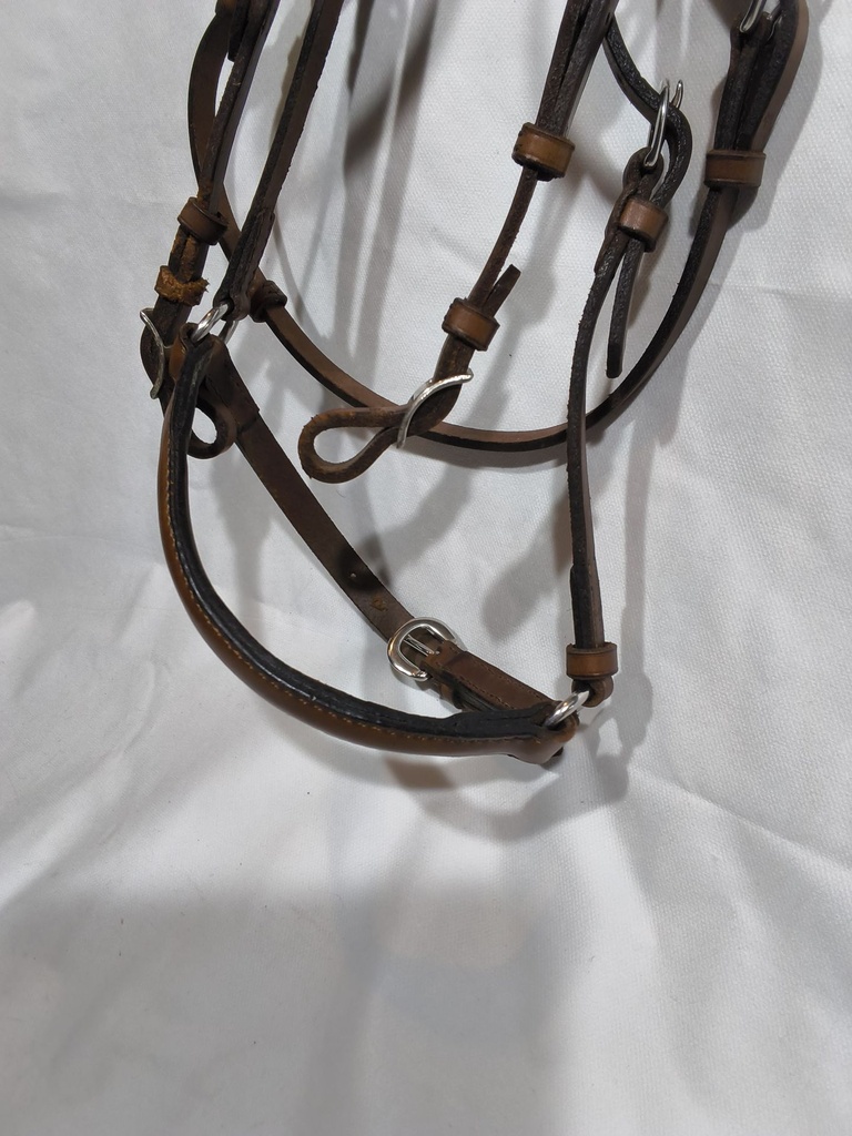 Bridon artisanal marron strass muserolle allemande