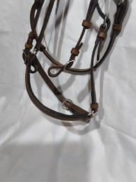 Bridon artisanal marron strass muserolle allemande