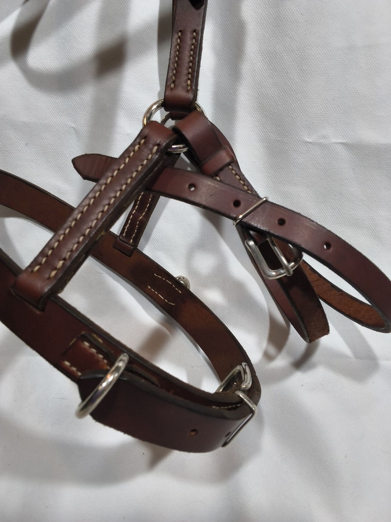 Bridon side-pull artisanal marron