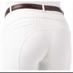 pantalon Equitheme Safir femme blanc/bleu