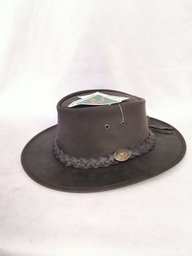 Chapeau scipis bushman marron foncé L