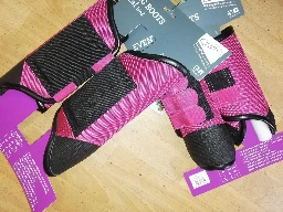 guetres de cross QHP anterieurs + posterieurs fuchsia XL