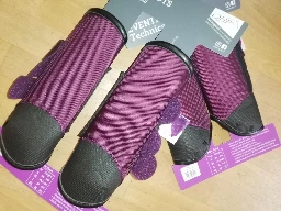 guetres de cross QHP anterieurs + posterieurs purple XL
