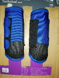 guetres de cross QHP posterieurs bleu cobalt