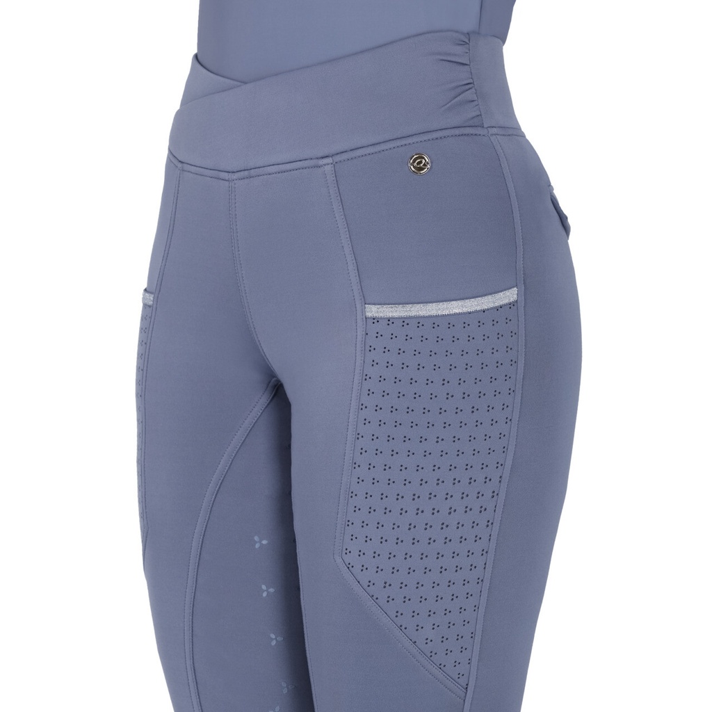 pantalon leggings QHP Aubree Misty blue