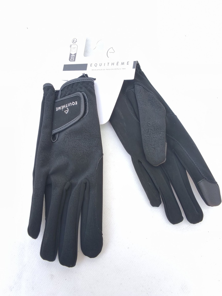 Gants equitheme savage noir S