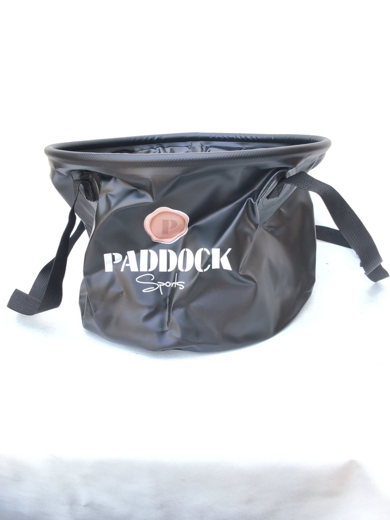 Seau pliant paddock noir diametre 33cm hauteur 24cm