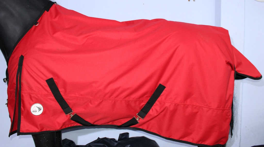 [75215] couverture "HD" imper 50gr 600D rouge (115cm/155)