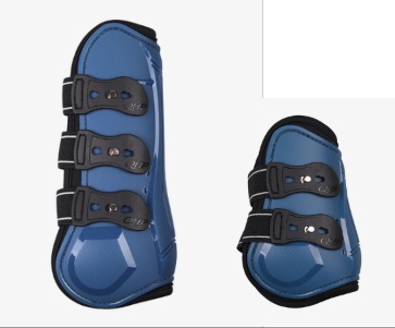 [75447] guetres + protege-boulets QHP champion Steel Blue (cheval)