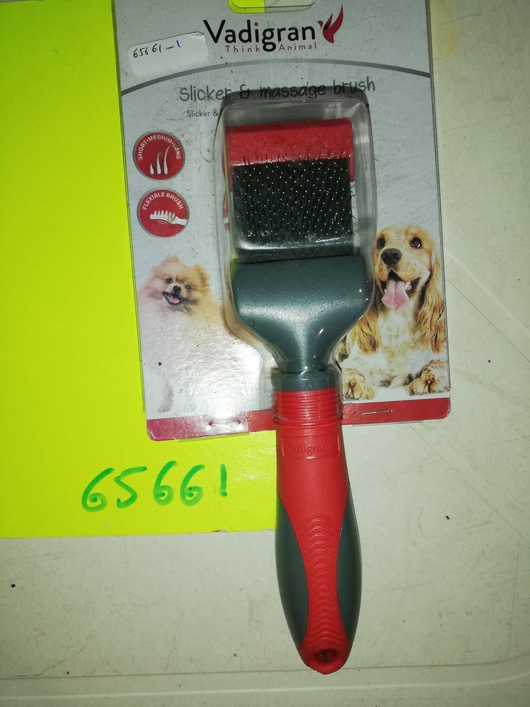 [65661] Brosse à demeler et massante chien vadigan