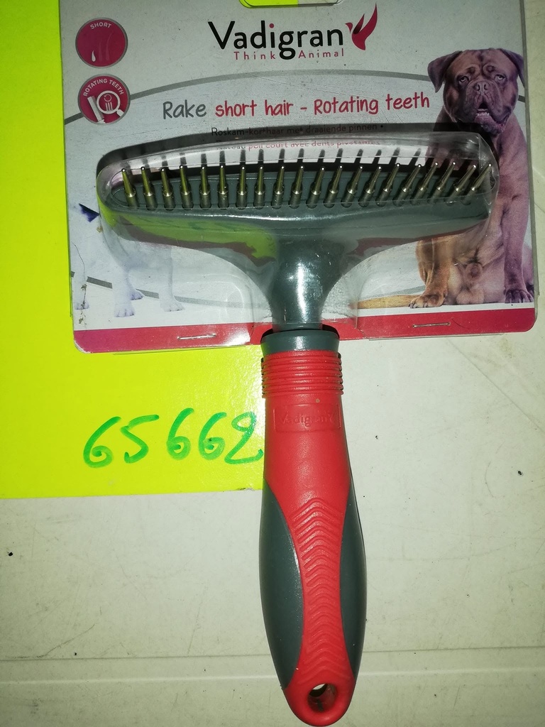 [65662] brosse rateau chien vadigan