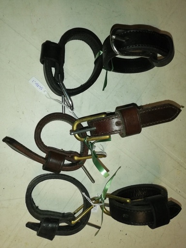bracelet de brancard 2 roues la paire noir (fermés)