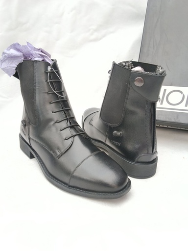 Boots norton lacets fourrées noir