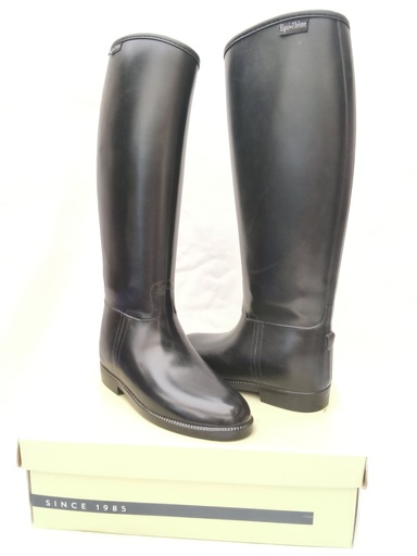 Bottes caoutchouc equitheme riding noir