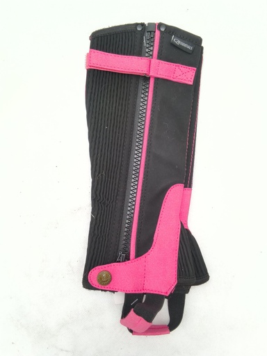 Mini-chaps Qhp noir/rose 6ans