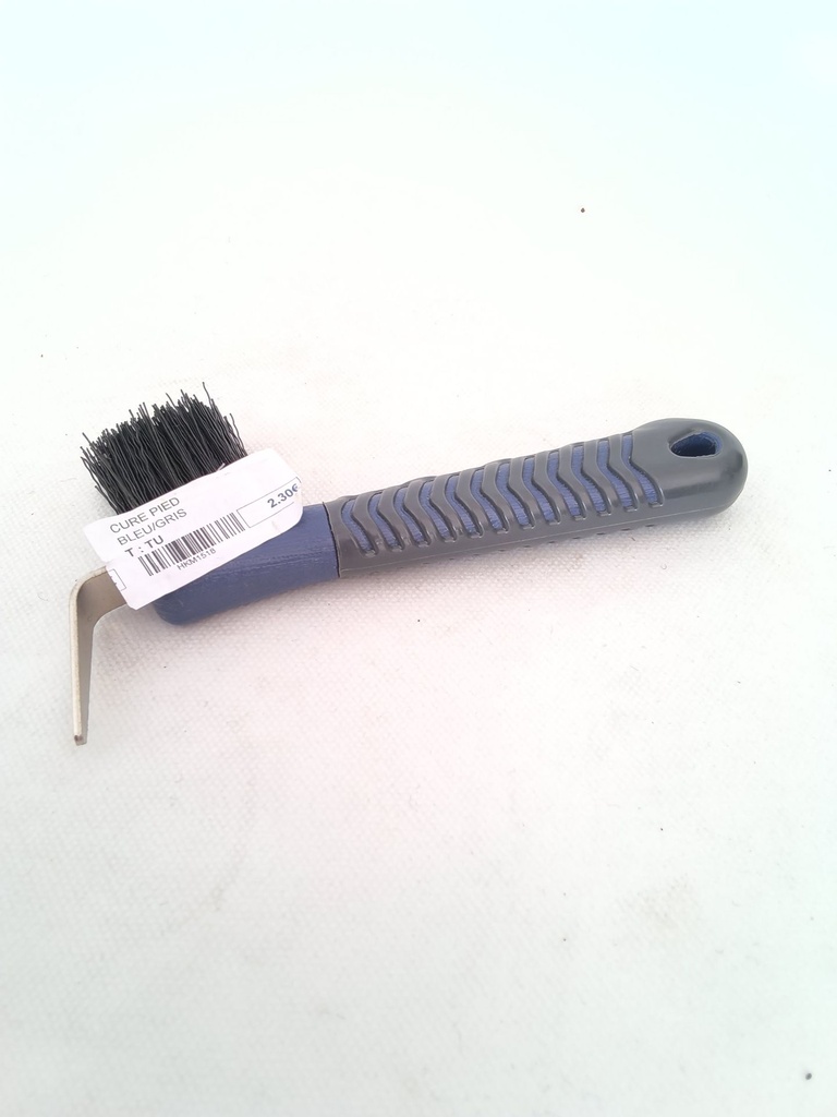 Cure-pied brosse hkm bleu/gris