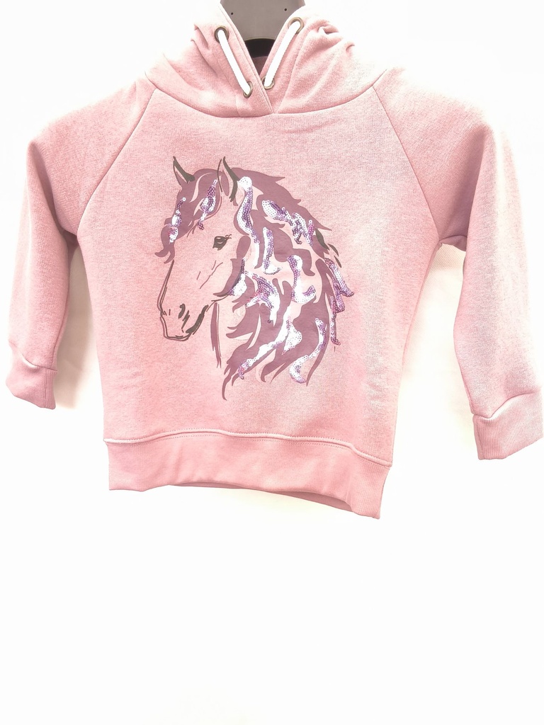 Sweat à capuche Hkm alwa mauve