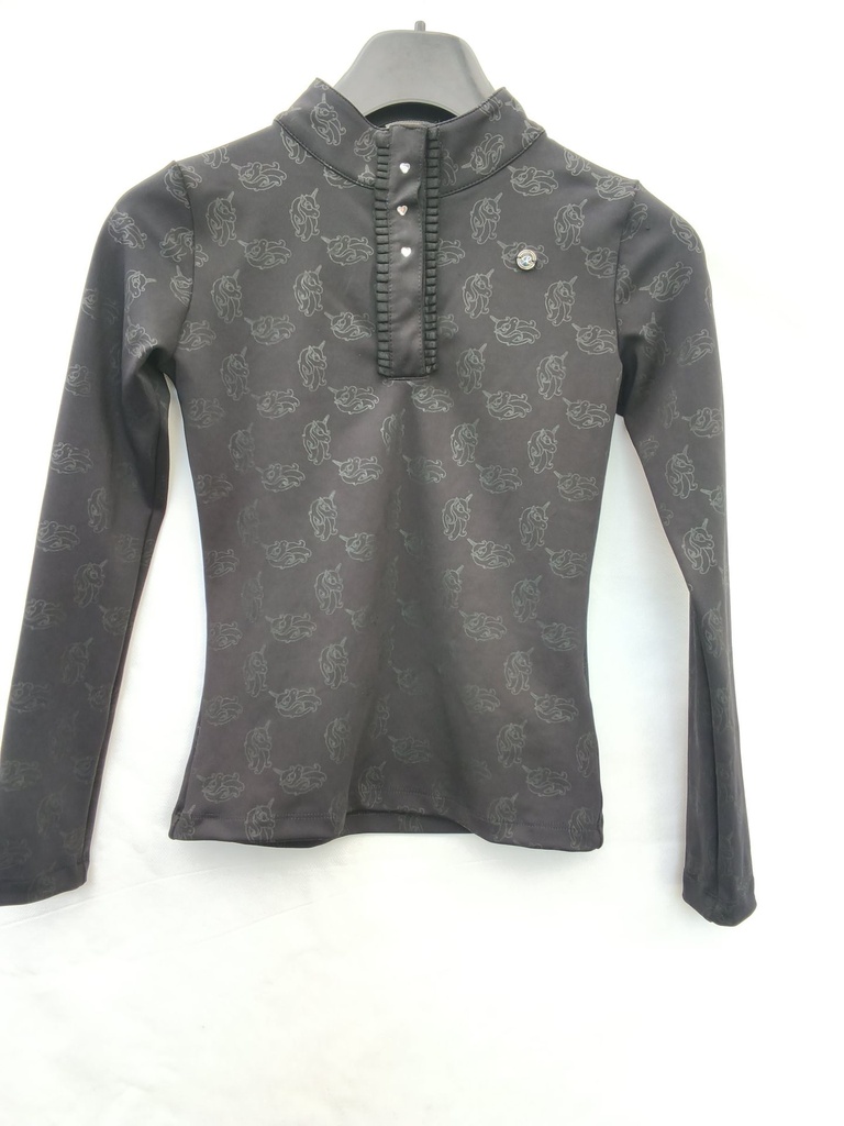 Polo Qhp lissie noir 6ans