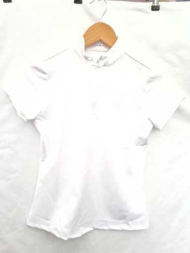 Polo concours montar crystal femme blanc
