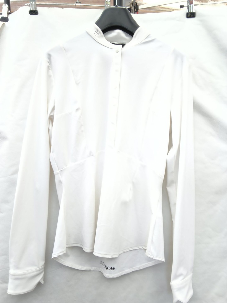 Polo concours horse pilot aero light femme manches longues blanc M