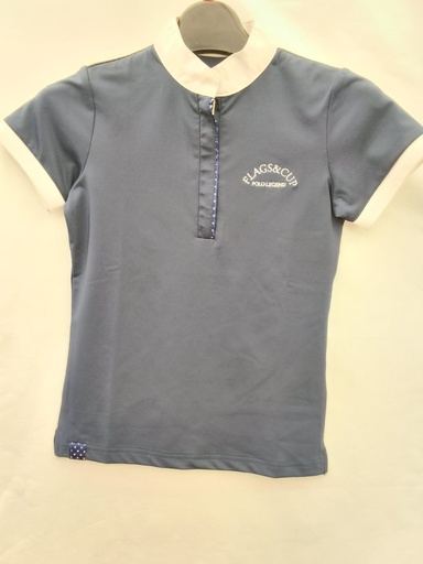 Polo concours flags and cup clorind marine 8ans