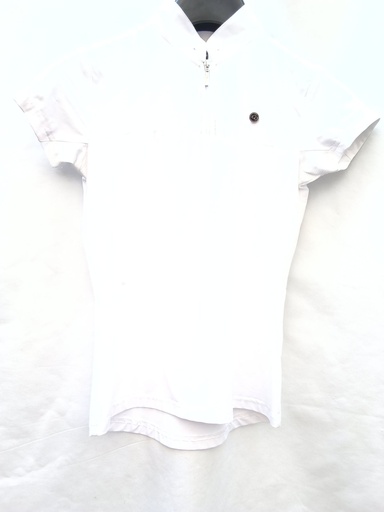 Polo concours QHP selesta blanc