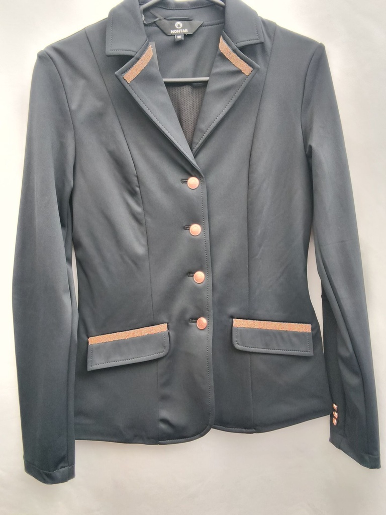 Veste concours montar glenda rose gold caviar femme noir 36