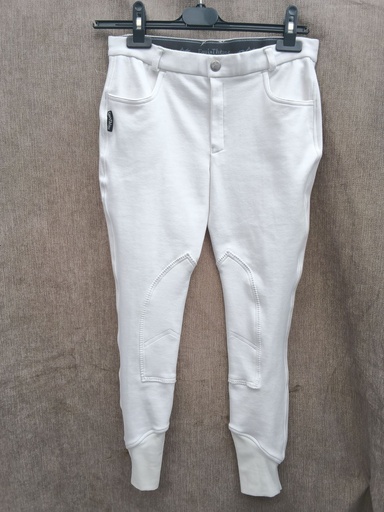 Pantalon coton equitheme blanc 16ans