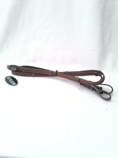 Rênes toile star marron cheval