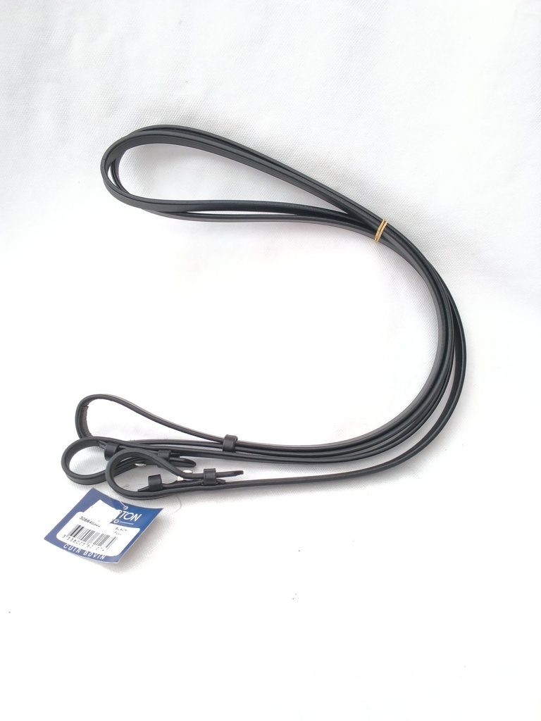 Rênes de bride cuir norton noir cheval