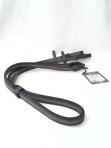 Rênes super grip Qhp noir cheval