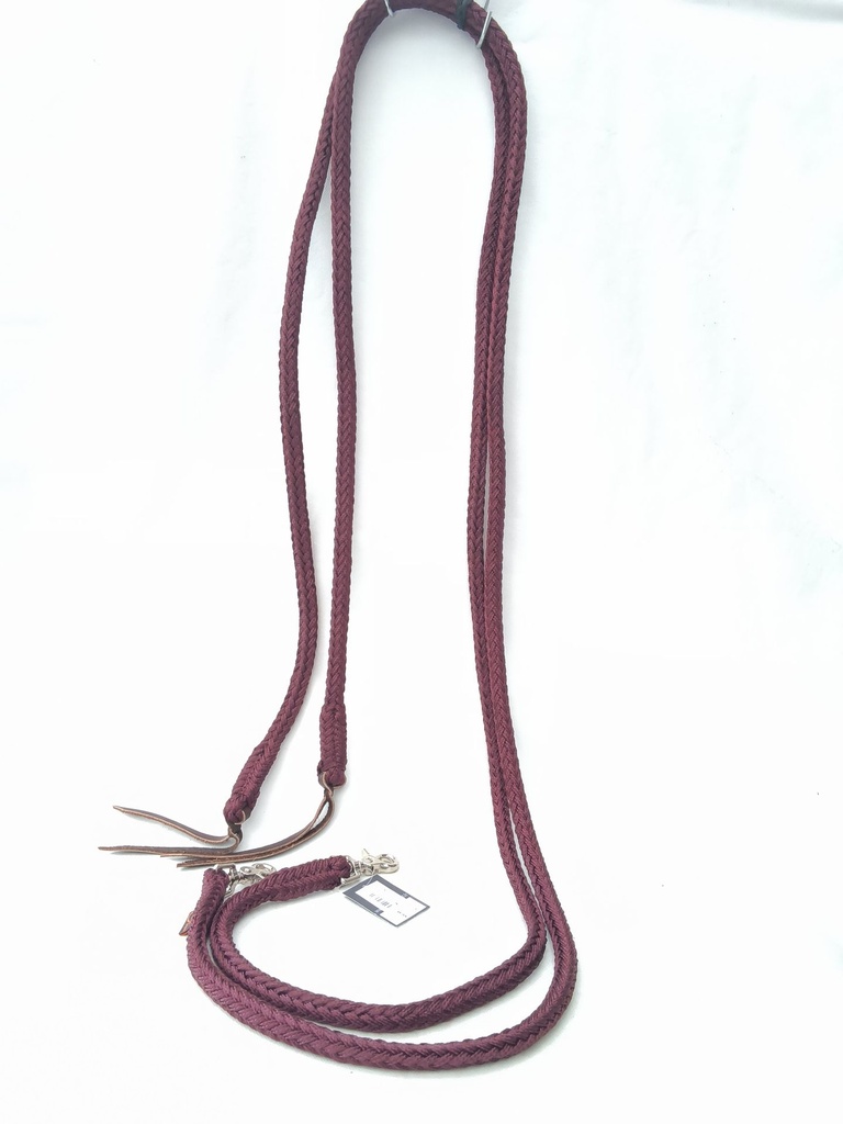 Rênes polytress US 2m20 ronzon bordeaux