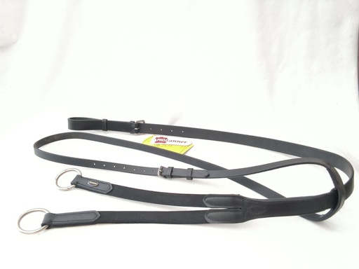 Martingale élastique protanner noir cheval