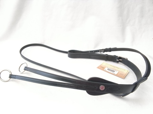 Martingale anneaux canter noir poney