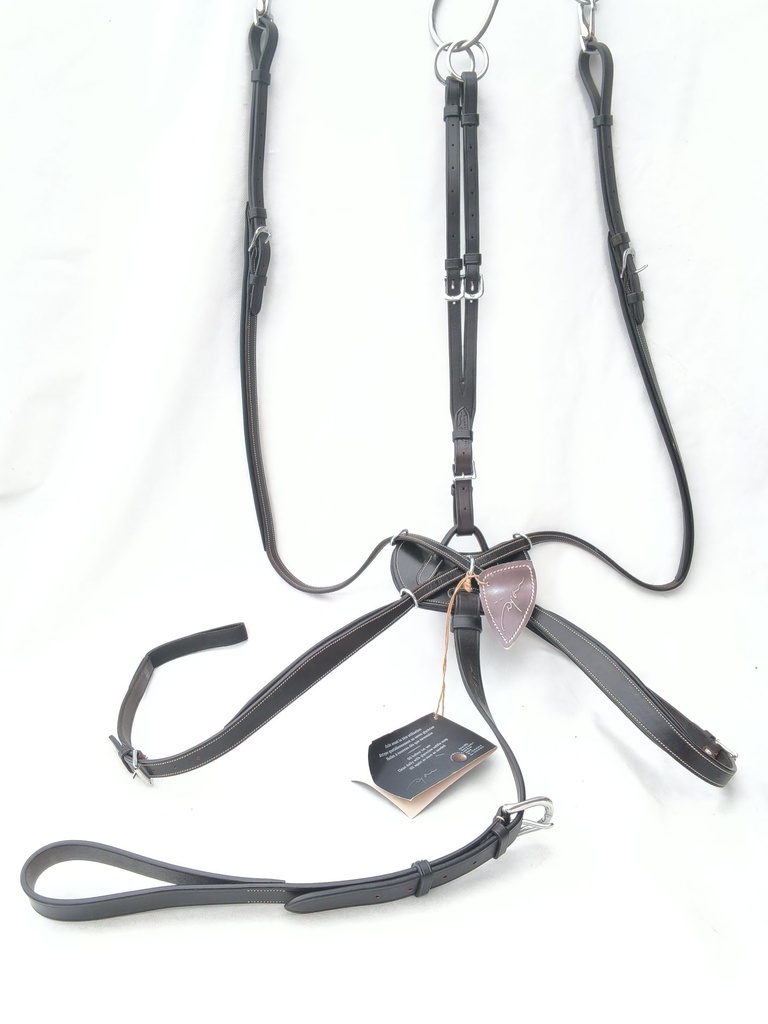 Collier de chasse Dyon cross noir cheval