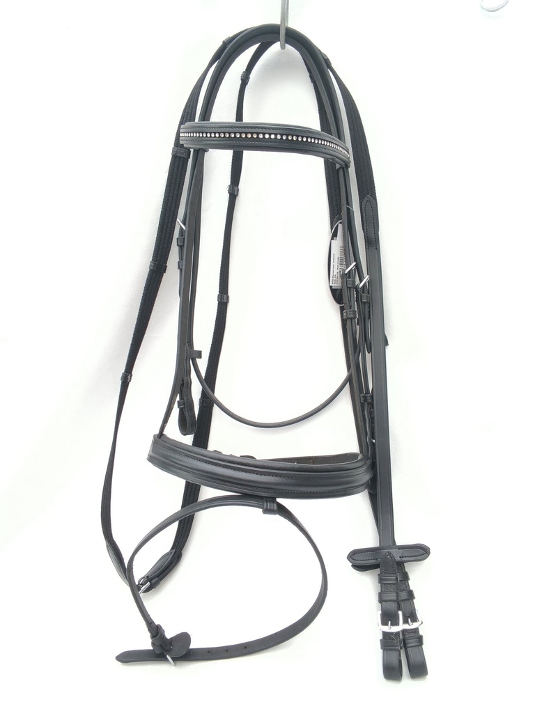 Bridon + rênes waldhausen diamant noir cob