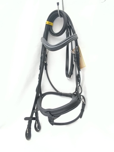 Bridon+rênes canter alme noir cob