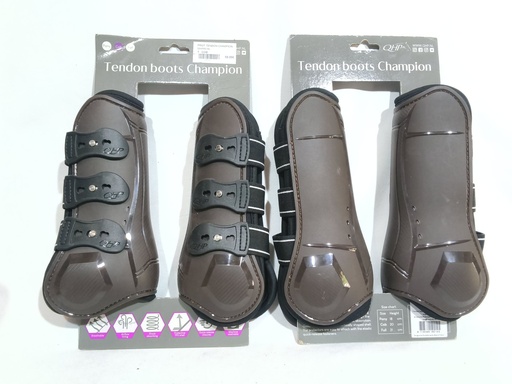 Guêtres Qhp à boutons champion marron