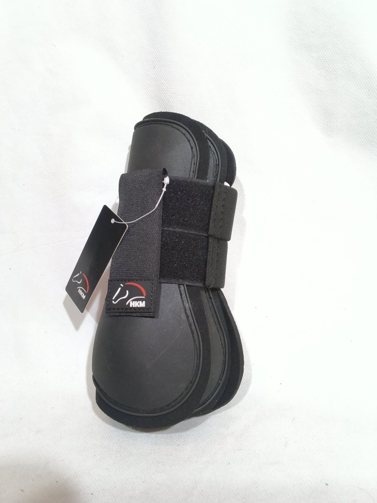 Guetres ouvertes velcro Hkm noir poney