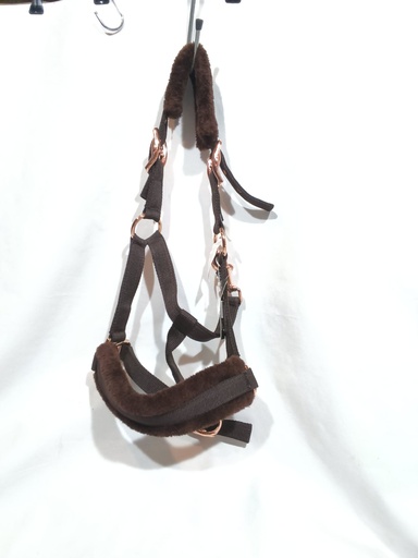 Licol mouton rose gold Hkm marron