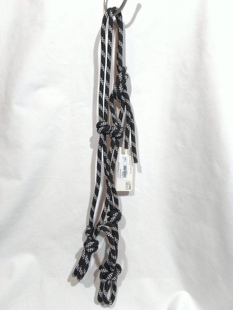 Licol corde waldhausen noir/blanc  poney