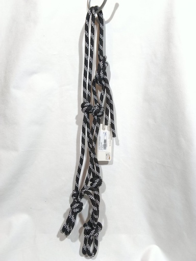 Licol corde waldhausen noir/blanc  poney