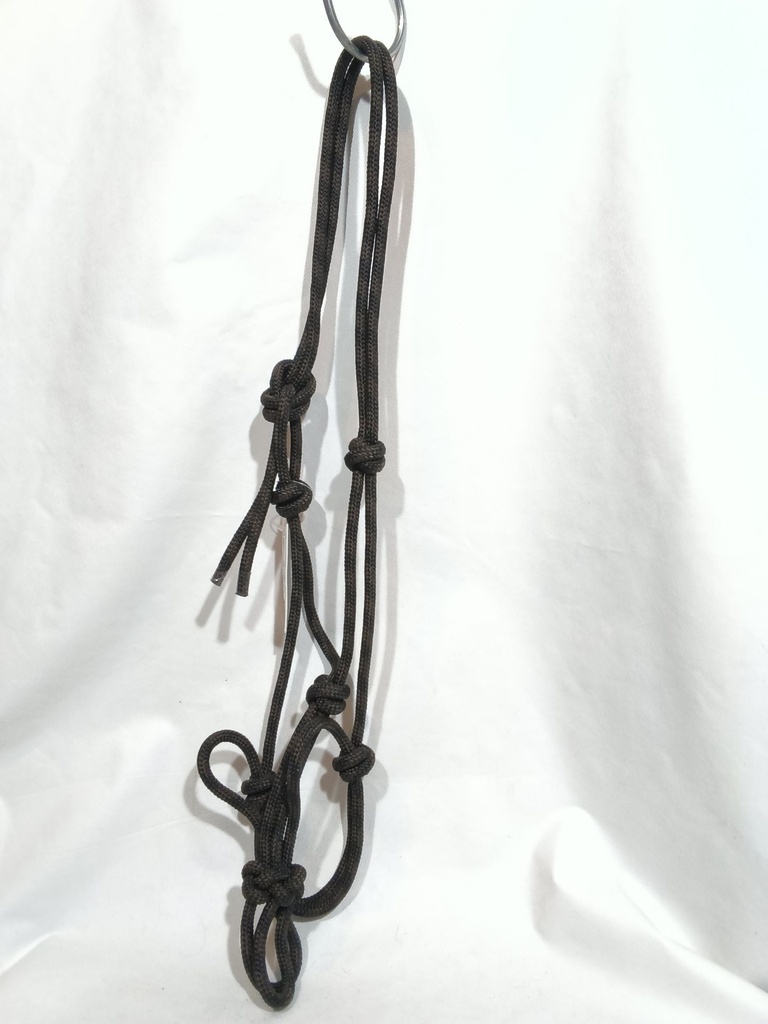 Licol corde waldhausen noir/marron