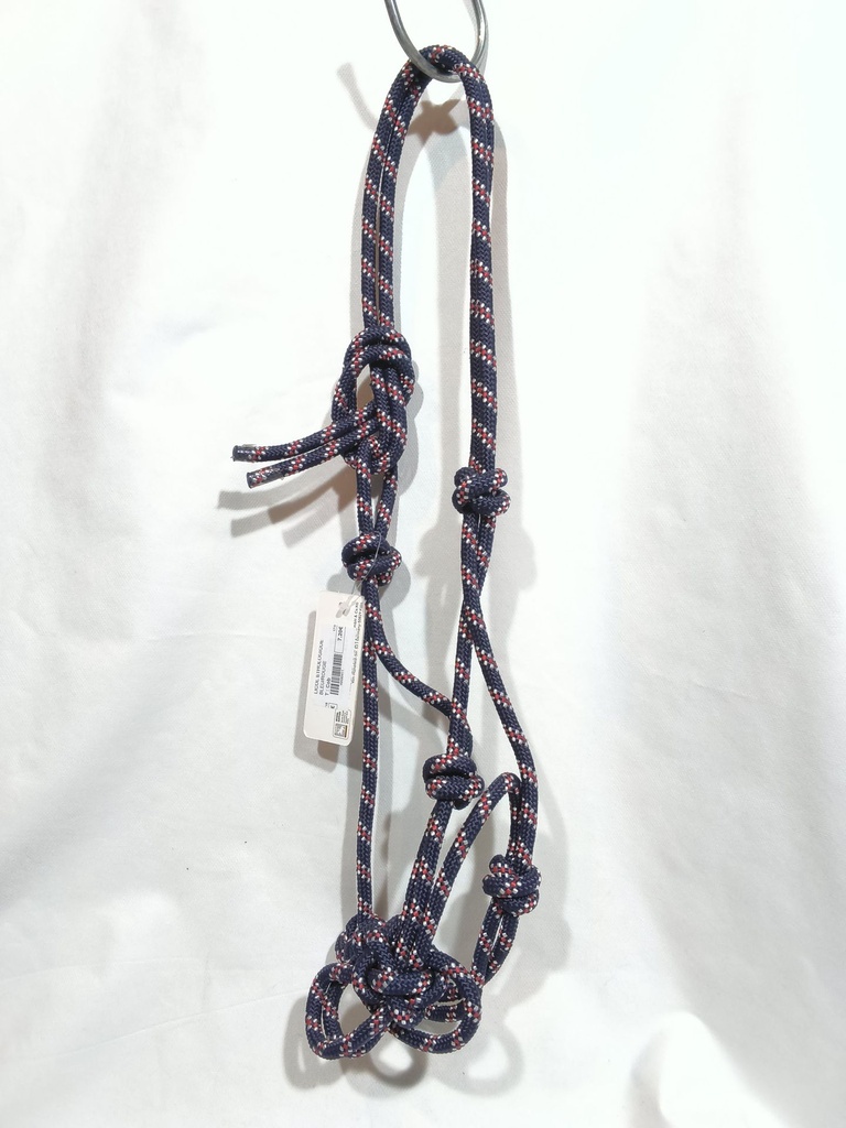 Licol corde waldhausen marine/rouge
