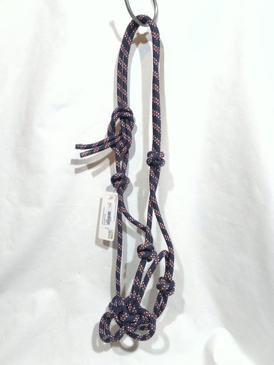Licol corde waldhausen marine/rouge