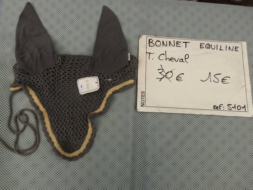 bonnet cheval équiline gris/doré
