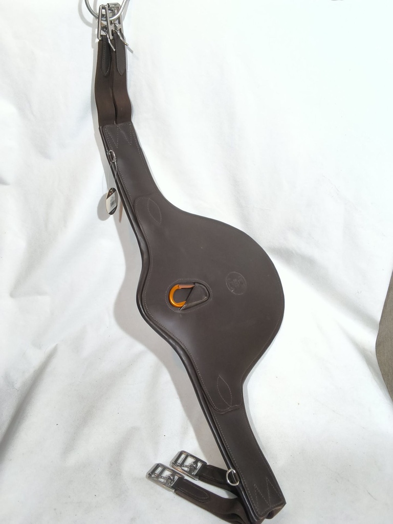 Sangle bavette cuir TdeT marron 115