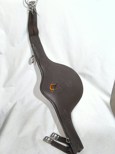 Sangle bavette cuir TdeT marron 115